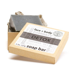 Load image into Gallery viewer, Aromatheraphy Detox Coconut Charcoal Face &amp; Vegan Body Soap - Langa Life
