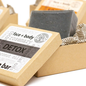 Aromatheraphy Detox Coconut Charcoal Face & Vegan Body Soap - Langa Life